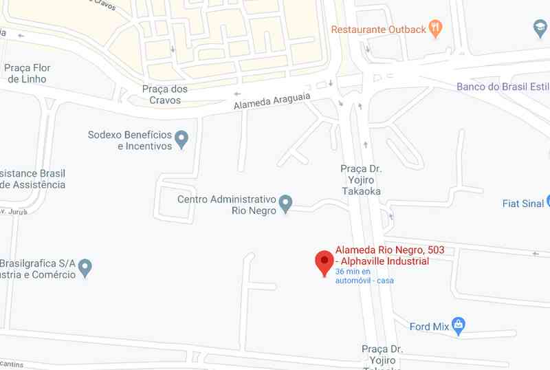 Mapa do Escritorio virtual Alphaville Mapa do Escritorio virtual Alphaville